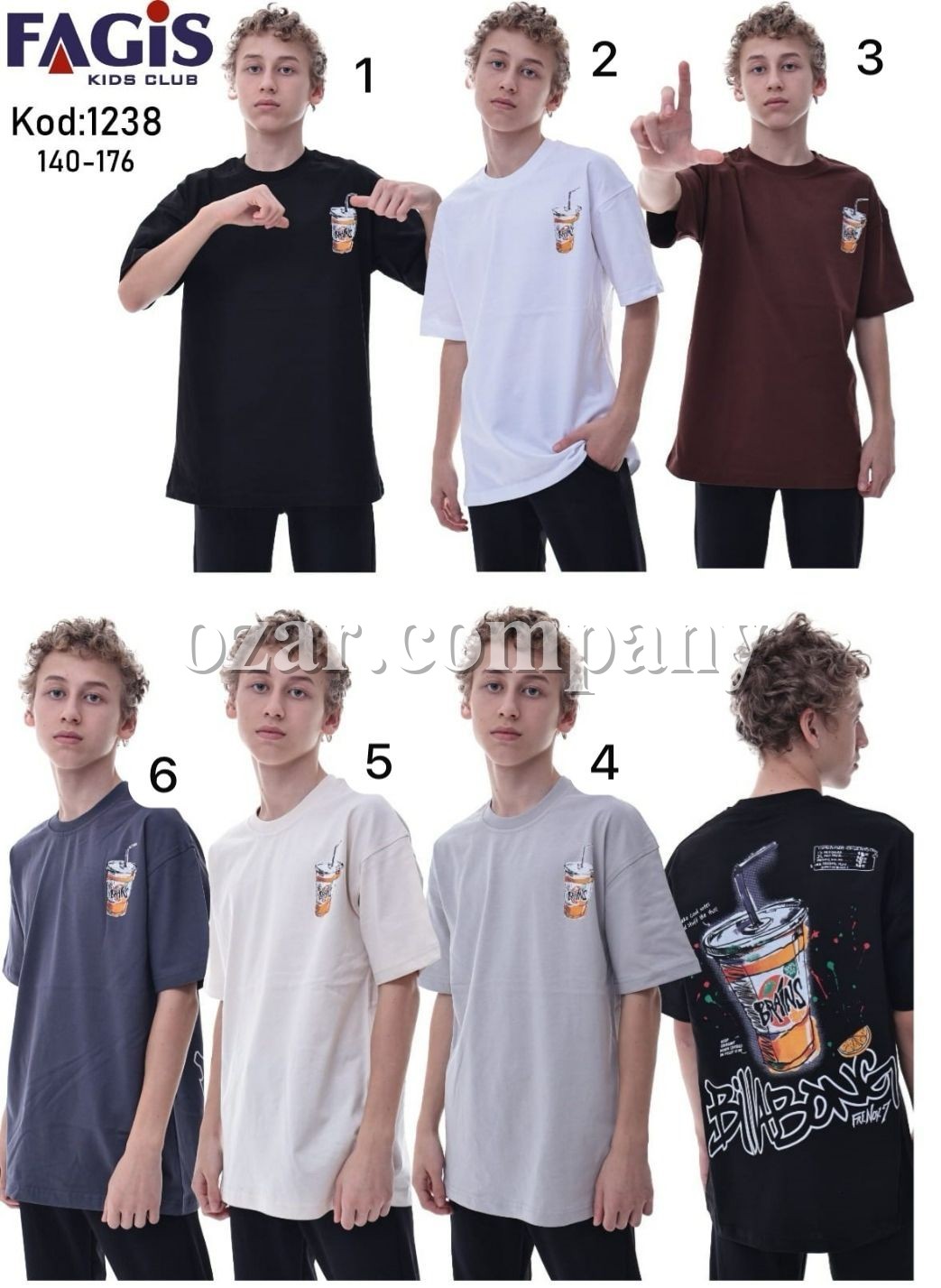 Футболка Для Мальчика Fagis (10-12-14-16лет) 