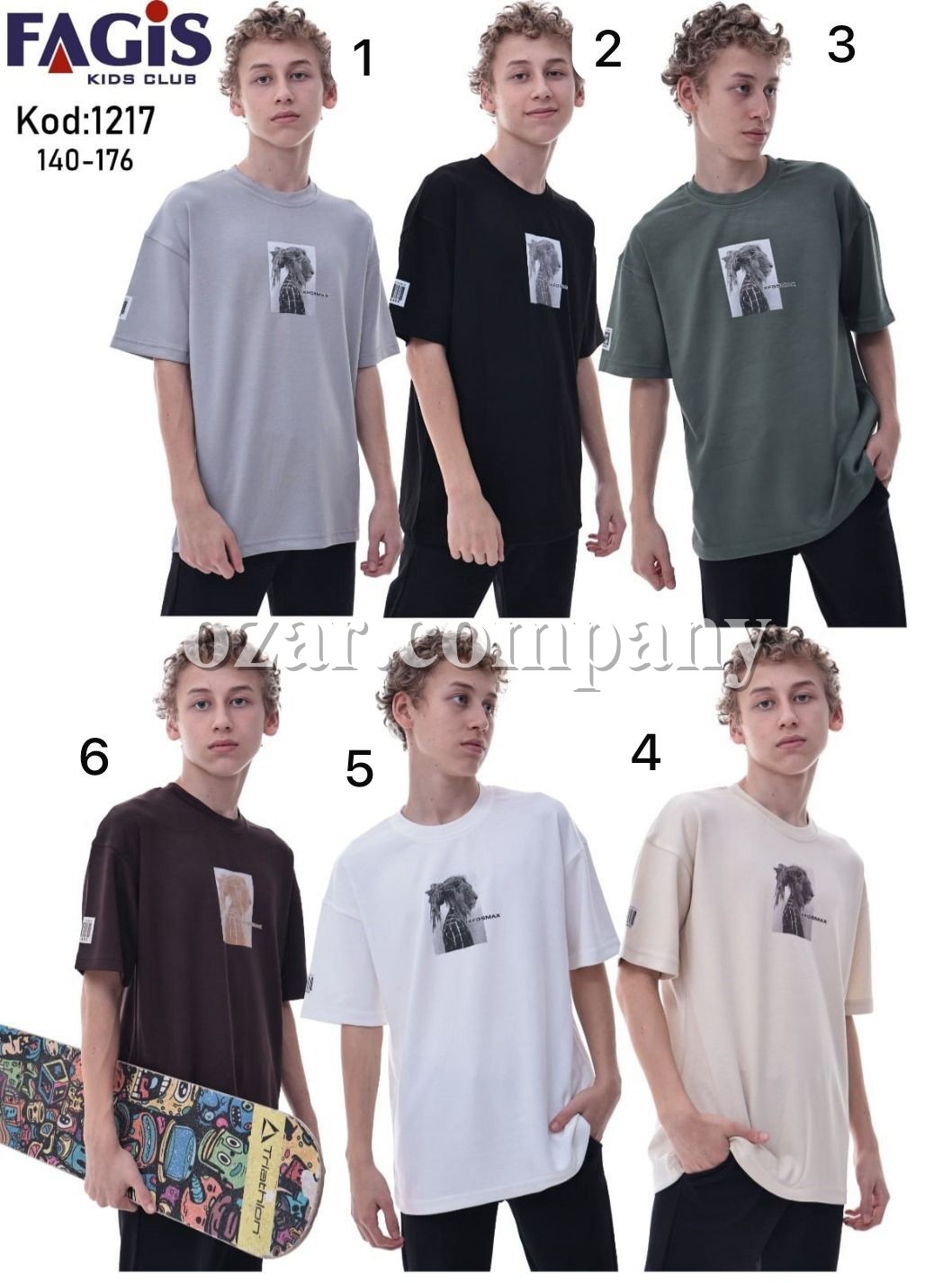 Футболка Для Мальчика Fagis (10-12-14-16лет) 