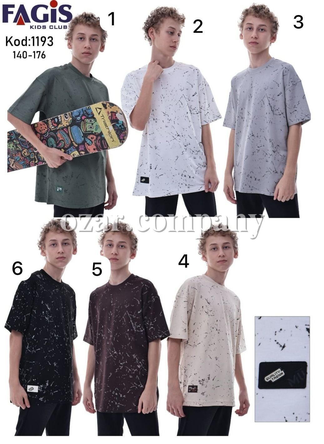 Футболка Для Мальчика Fagis (10-12-14-16лет) 