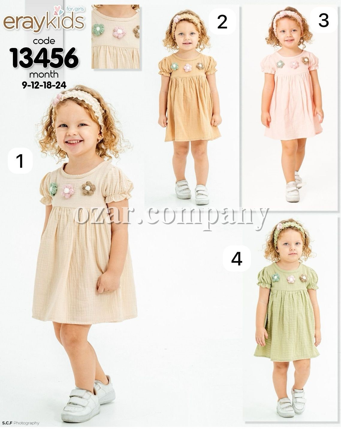 Муслиновое Платье Для Девочки Eray Kids (9-12-18-24мес.)