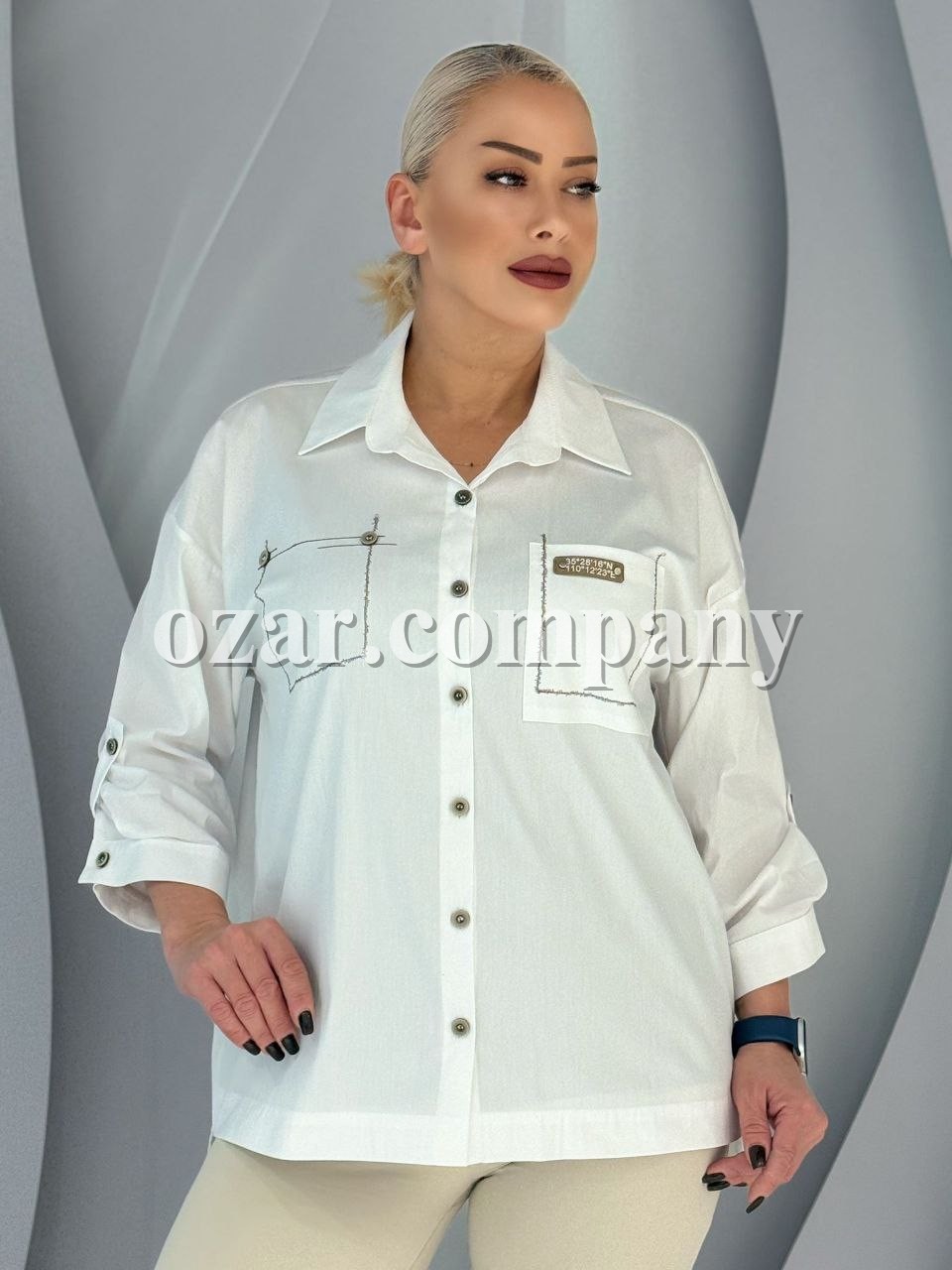 Женская Рубашка Aras (Большие размеры)