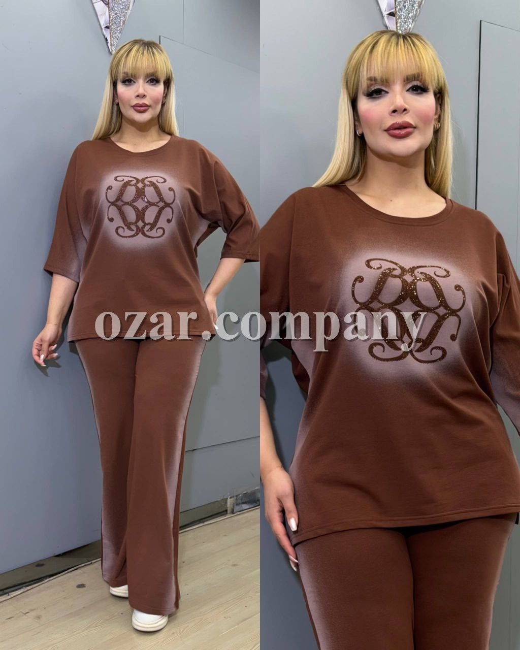 Женский Трикотажны Костюм Amar Fashion (Большие размеры)