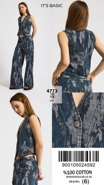 Женская Джинсовая Жилетка ITS Basic 