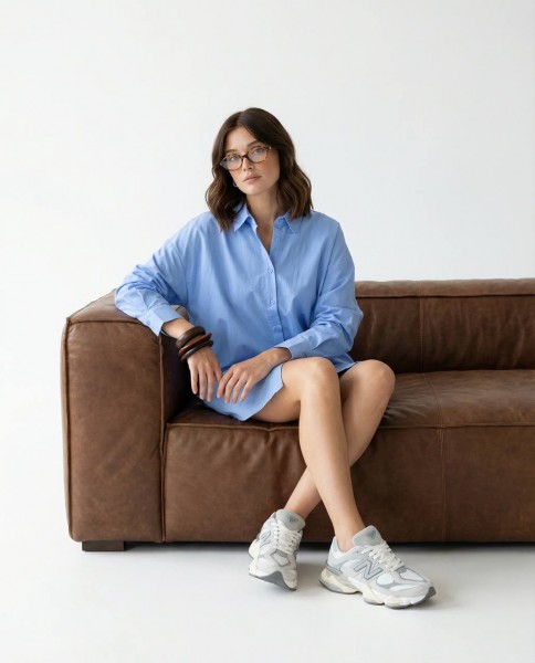 Женское Рубашка Fame