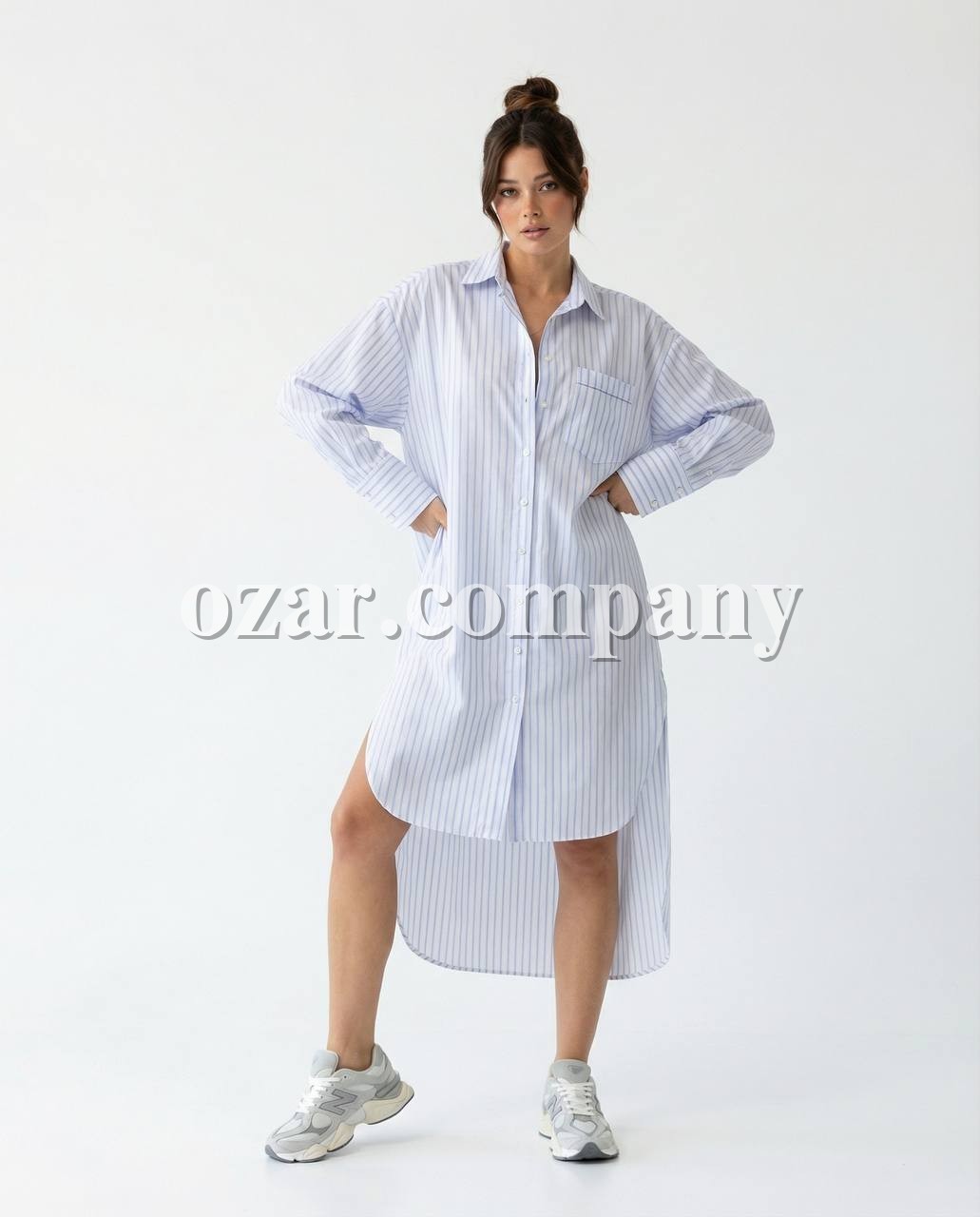 Женское Платье-Рубашка Fame