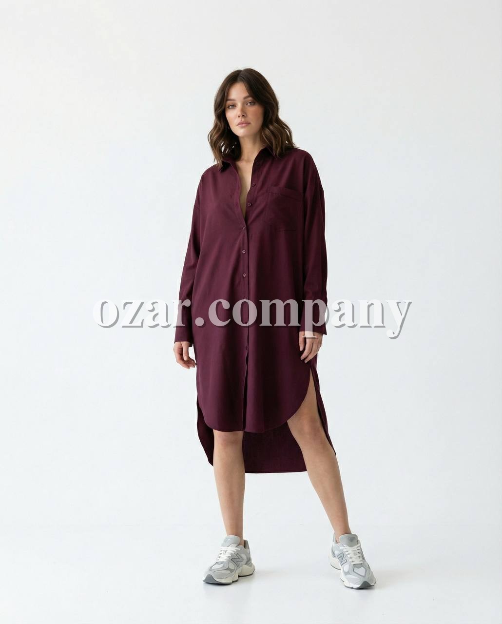Женское Платье-Рубашка Fame