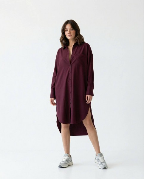 Женское Платье-Рубашка Fame