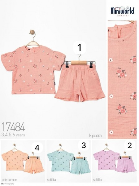 Муслиновый Костюм Для Девочки Miniworld (3-4-5-6лет) 