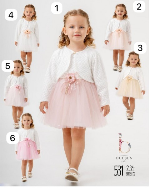 Нарядное Платье Для Девочки Bulsen (2-3-4лет) 