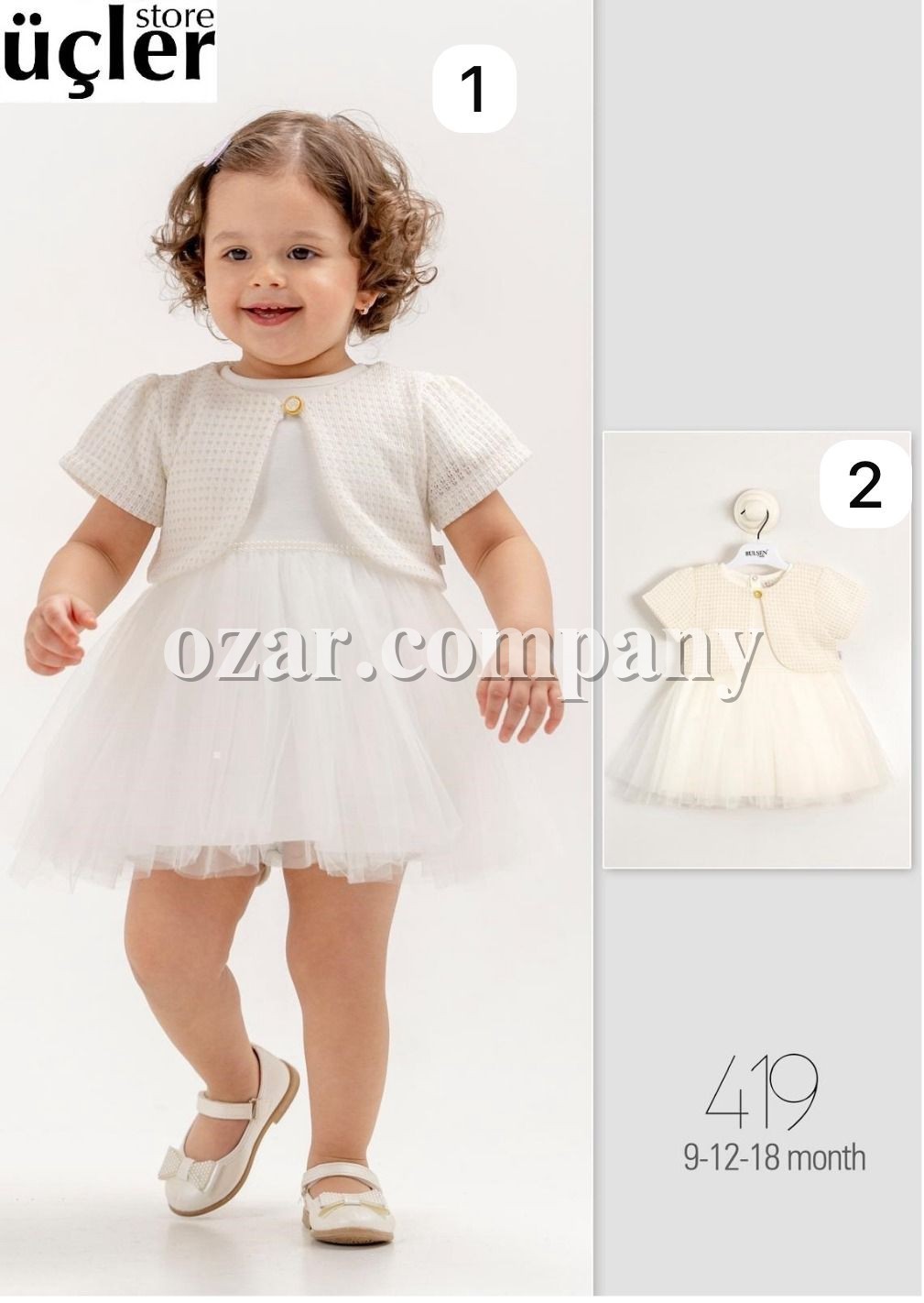 Нарядное Платье Для Девочки Bulsen (9-12-18мес.)