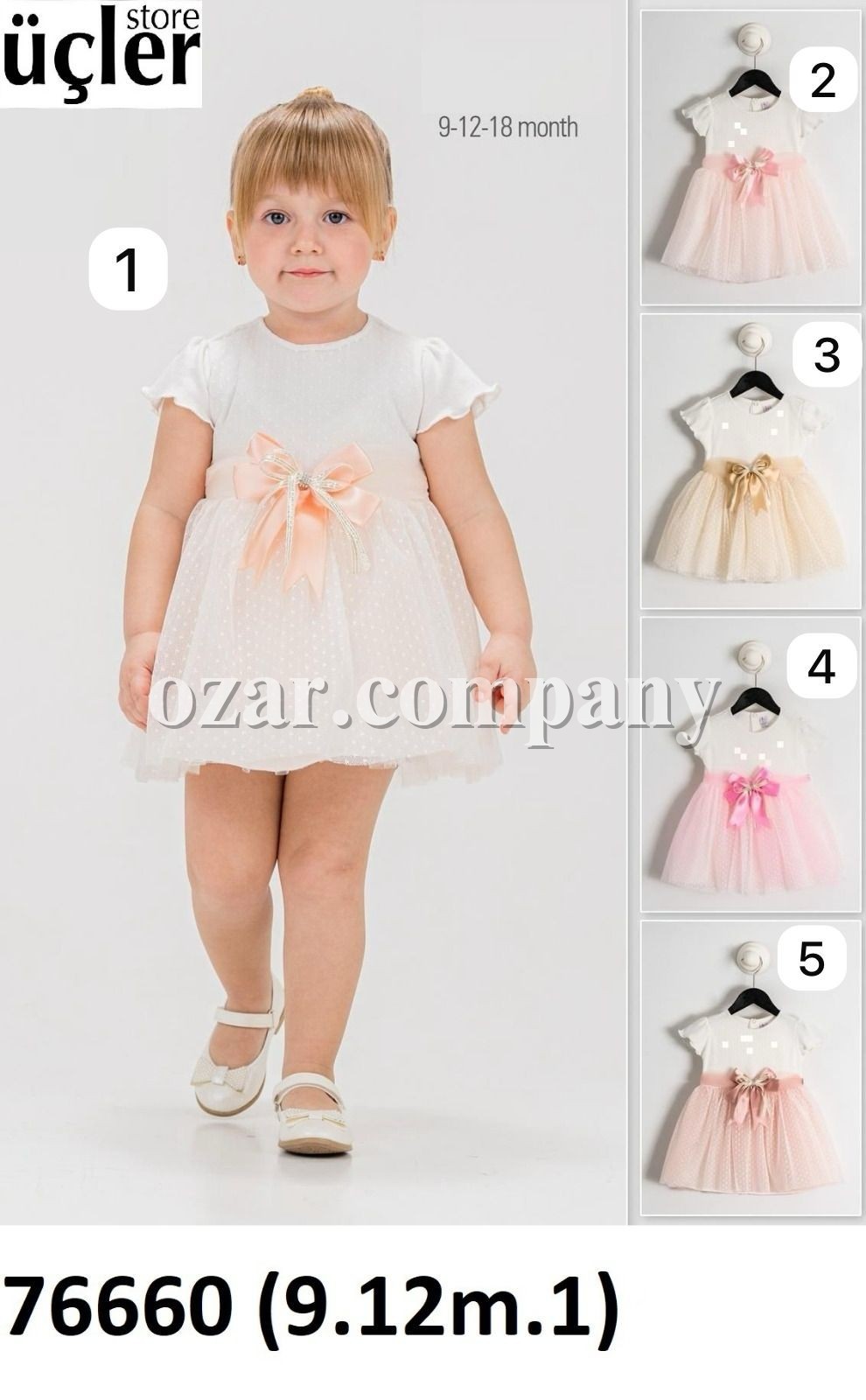 Нарядное Платье Для Девочки Bulsen (9-12-18мес.)