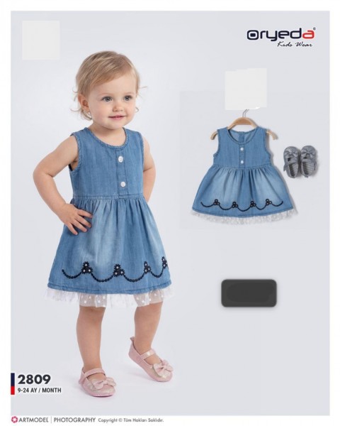 Джинсовое Платье Для Девочки Oryeda (9-12-18-24мес.)