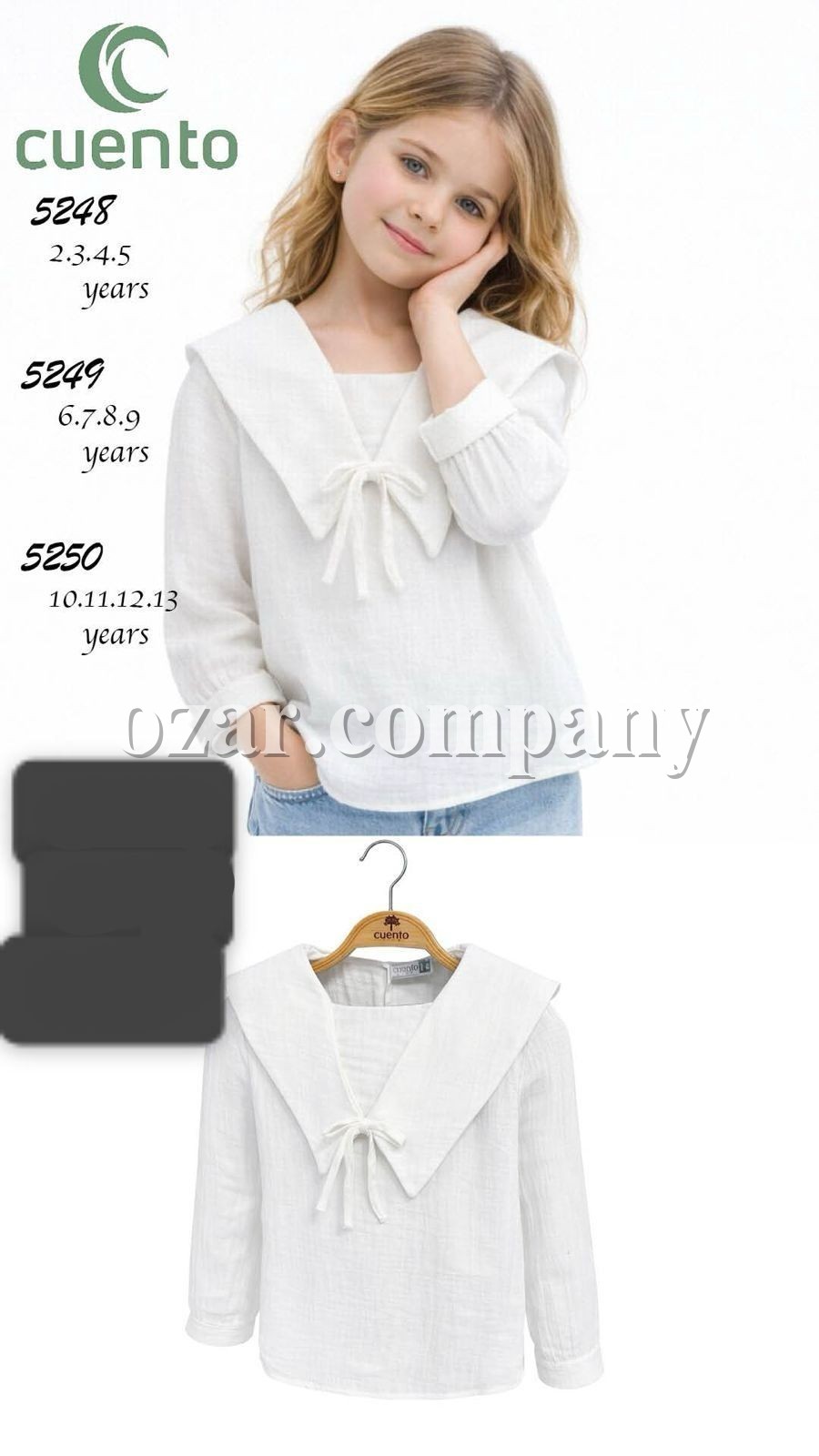 Рубашка Для Девочки Cuento (6-7-8-9лет) 