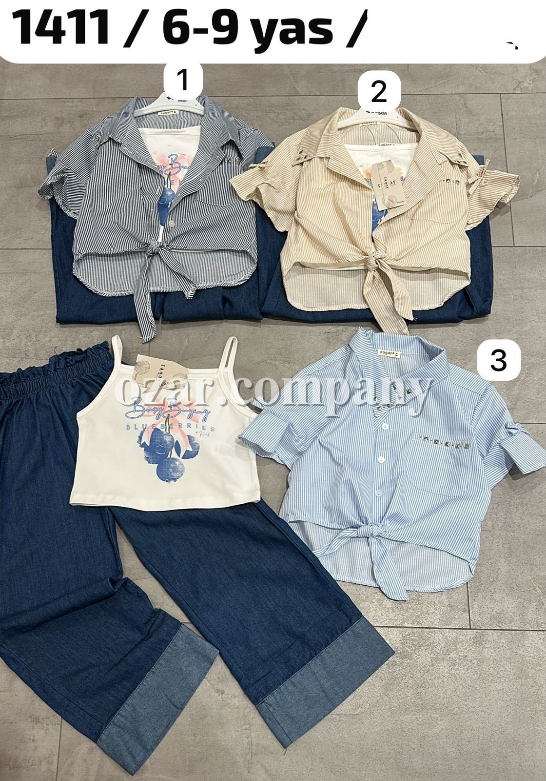 Костюм Тройка Для Девочки Sugar (6-7-8-9лет) 