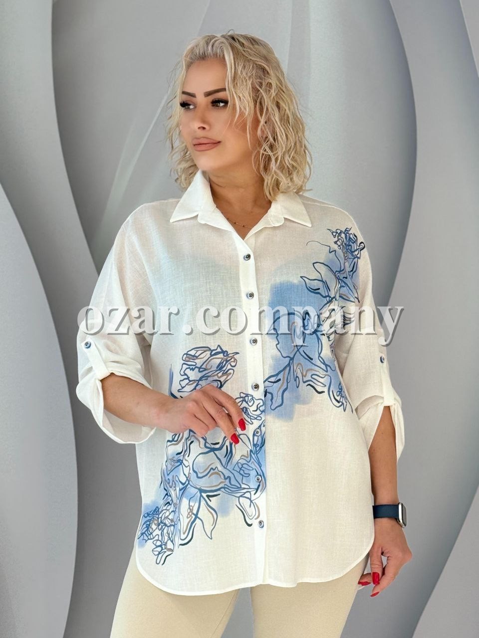 Женская Рубашка Aras (Большие размеры)