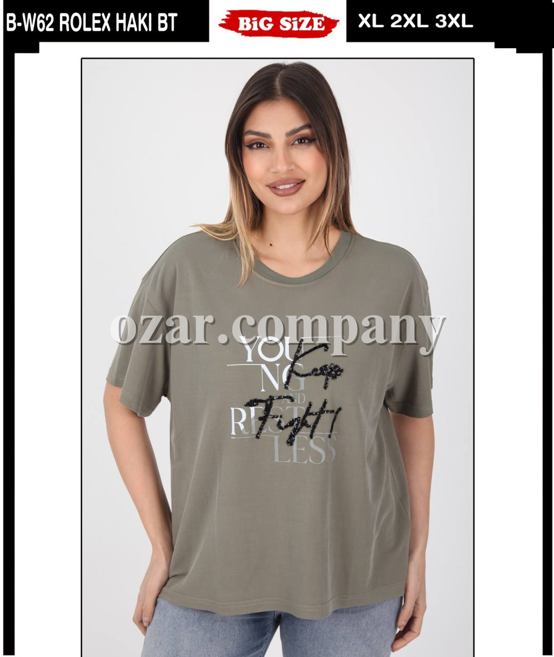 Женская Футболка Whitney (Большие размеры)