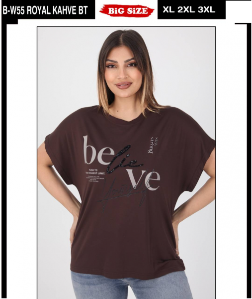 Женская Футболка Whitney (Большие размеры)