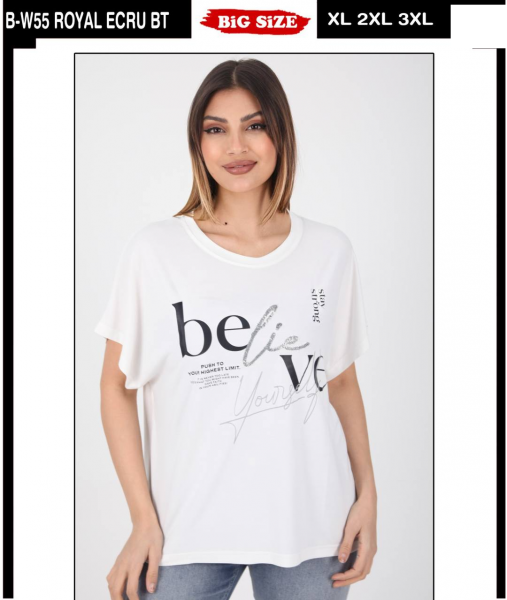 Женская Футболка Whitney (Большие размеры)