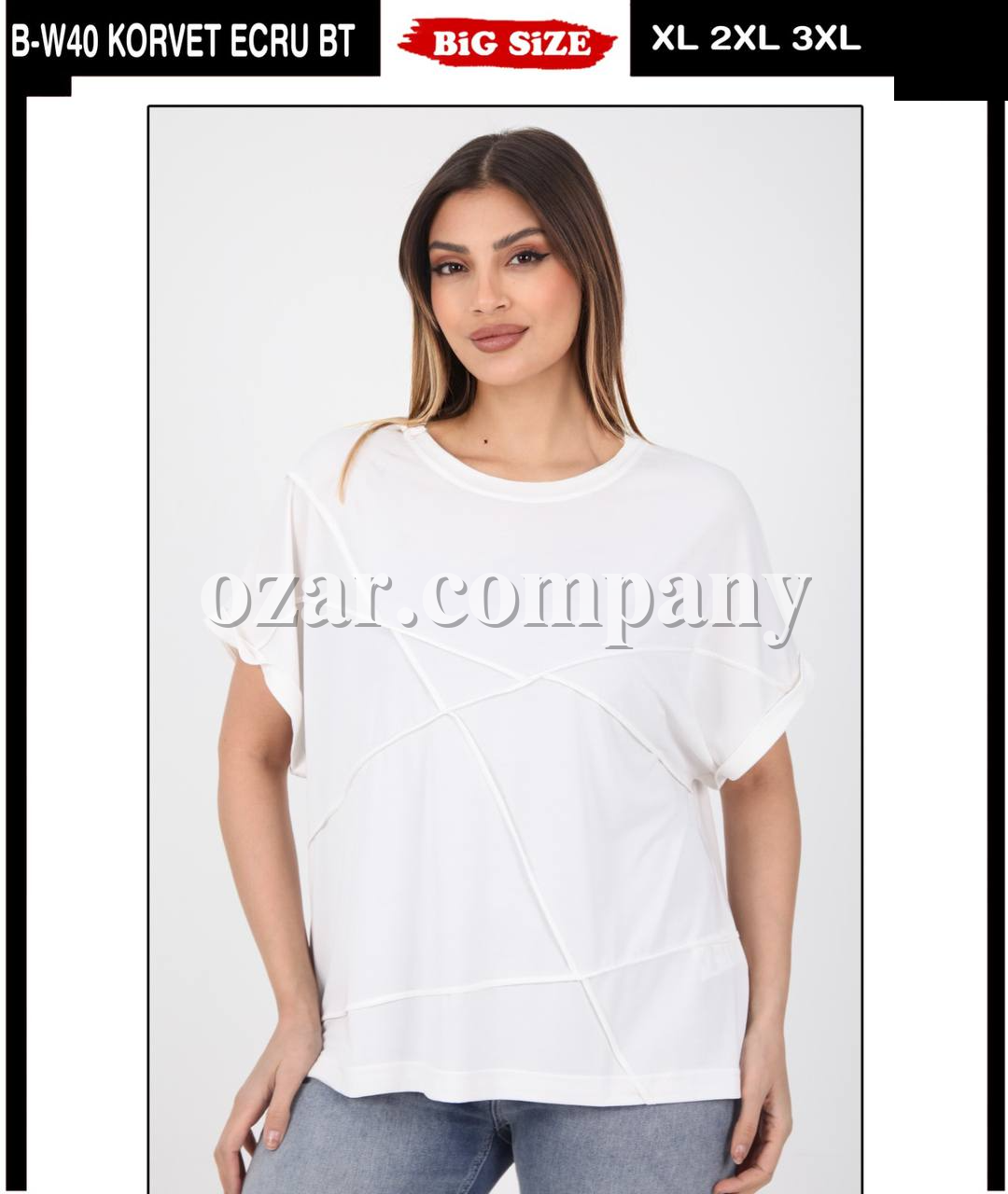 Женская Футболка Whitney (Большие размеры)