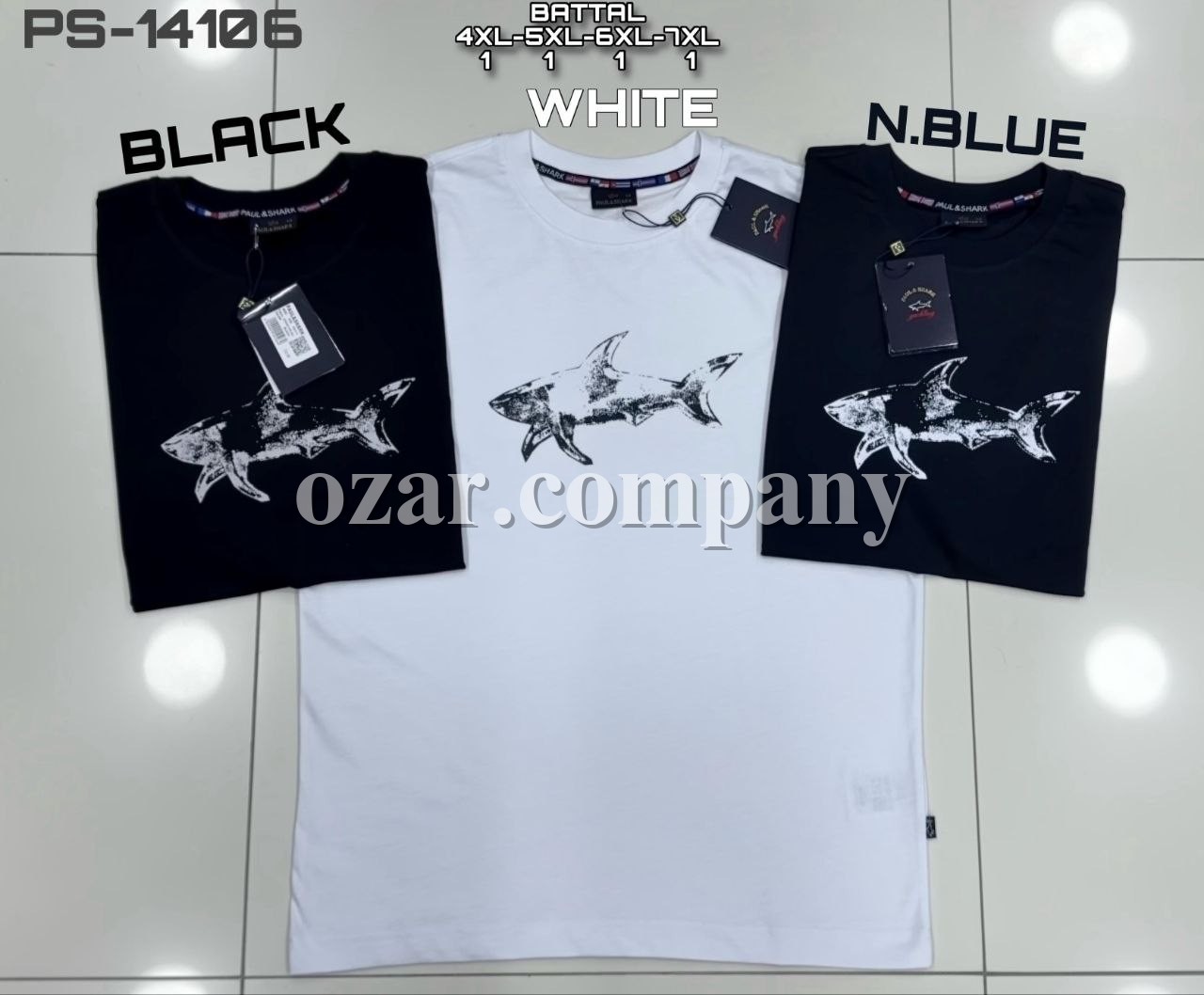 Мужская Футболка Paul&Shark (Большие размеры) 