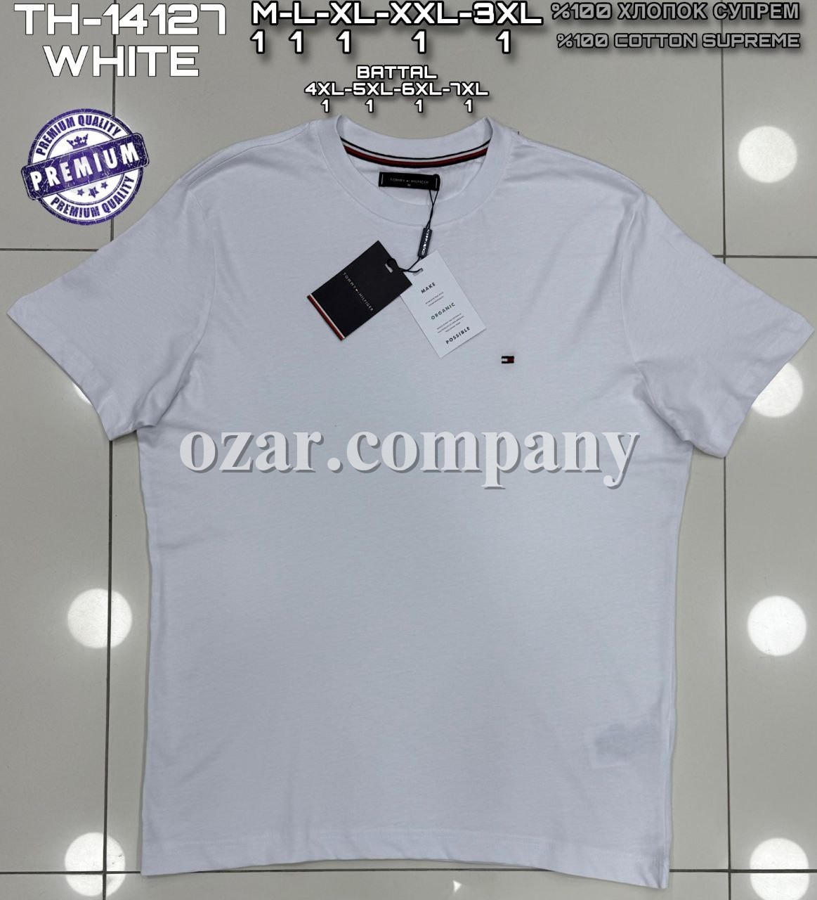 Мужская Футболка Tommy Hilfiger (Большие размеры) 