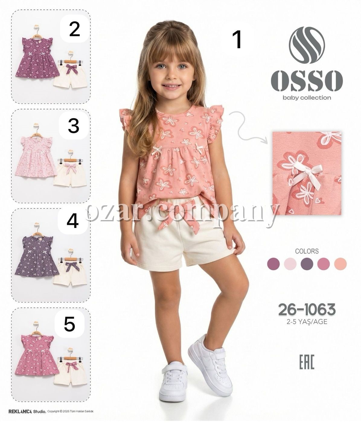 Костюм Для Девочки OSSO (2-3-4-5лет)