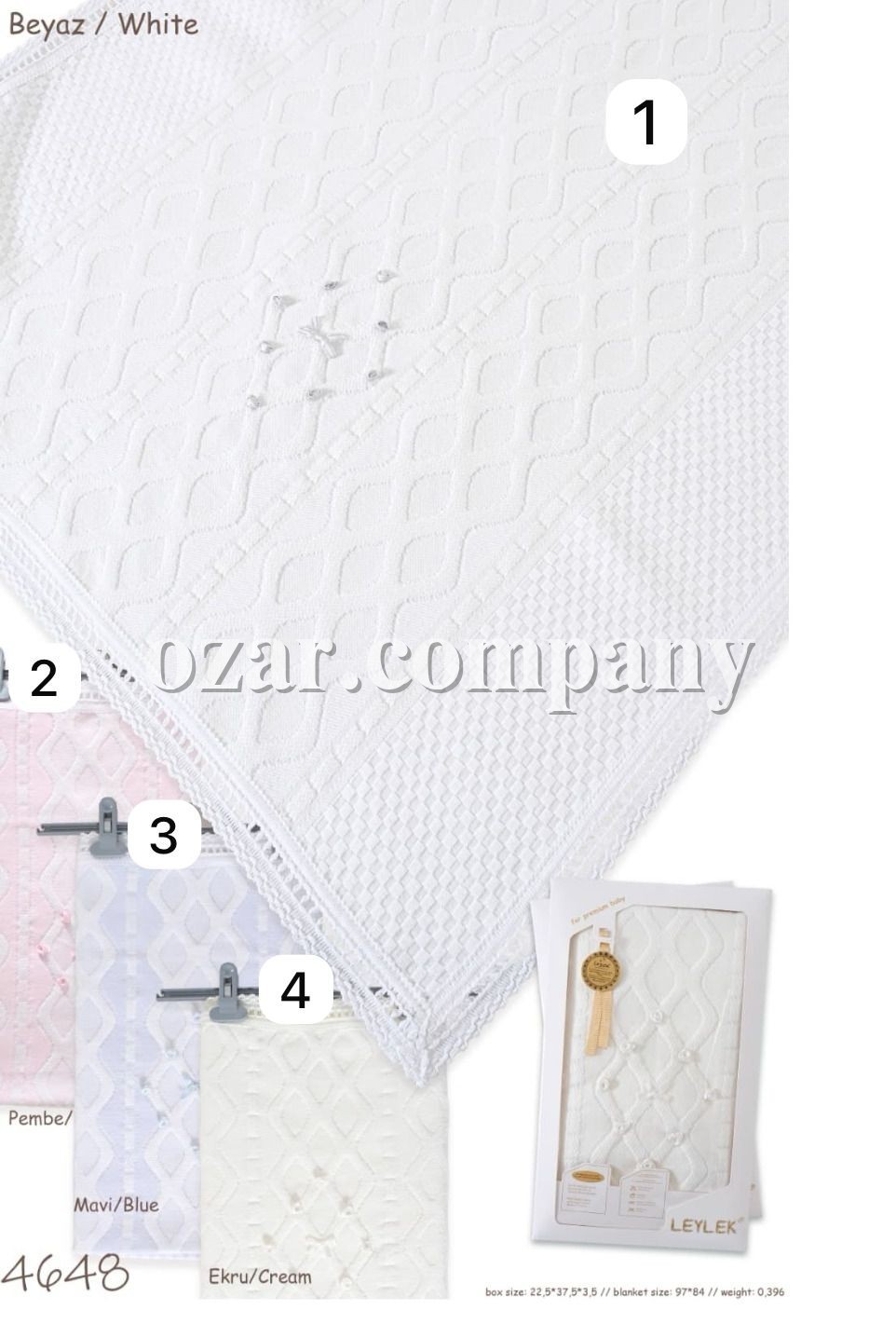 Покрывало Для Новорождённых Leylek (97*84см)