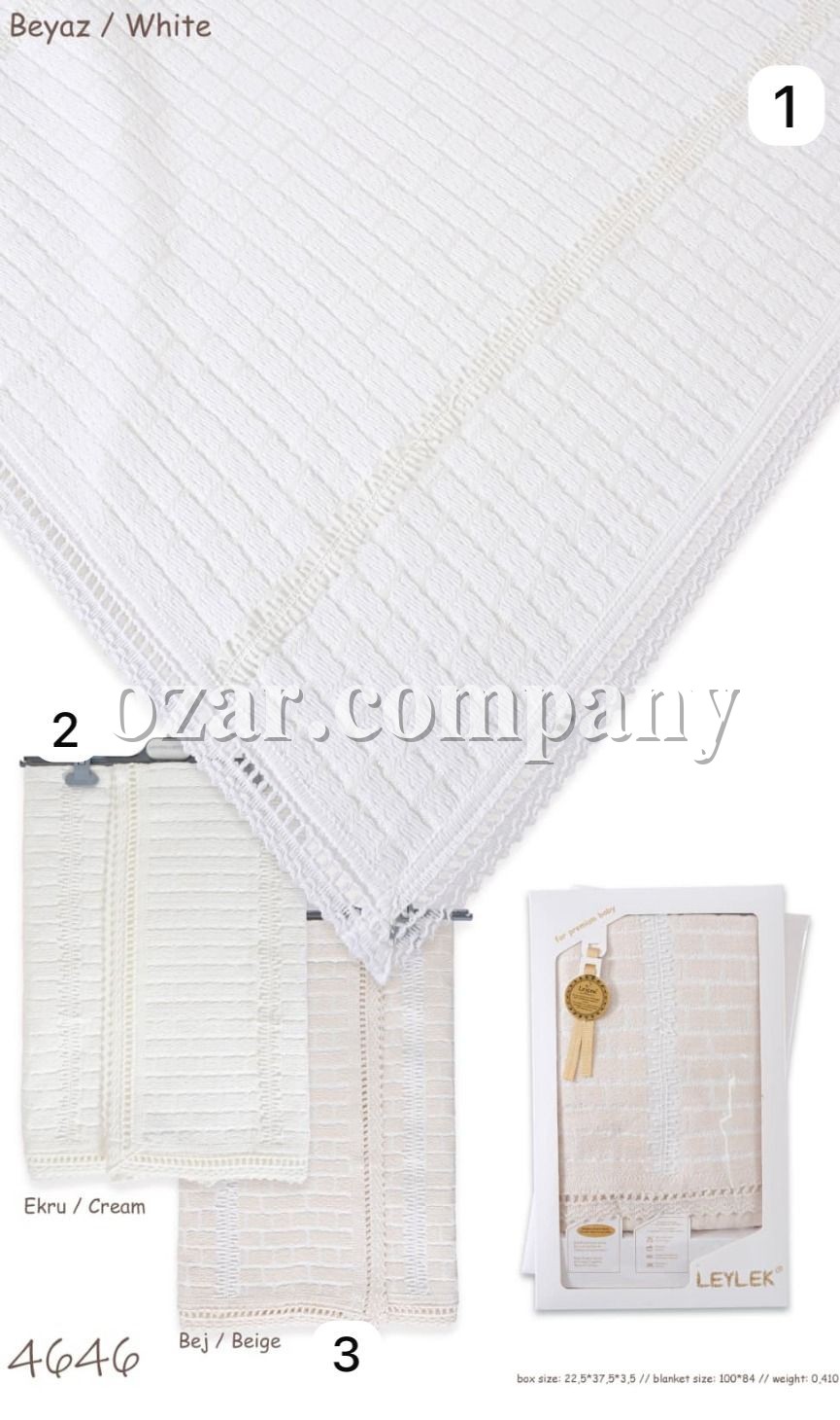 Покрывало Для Новорождённых Leylek (84*100см)