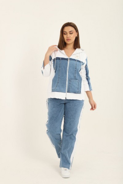 Женский Джинсовый Костюм Selly (Большие размеры) 