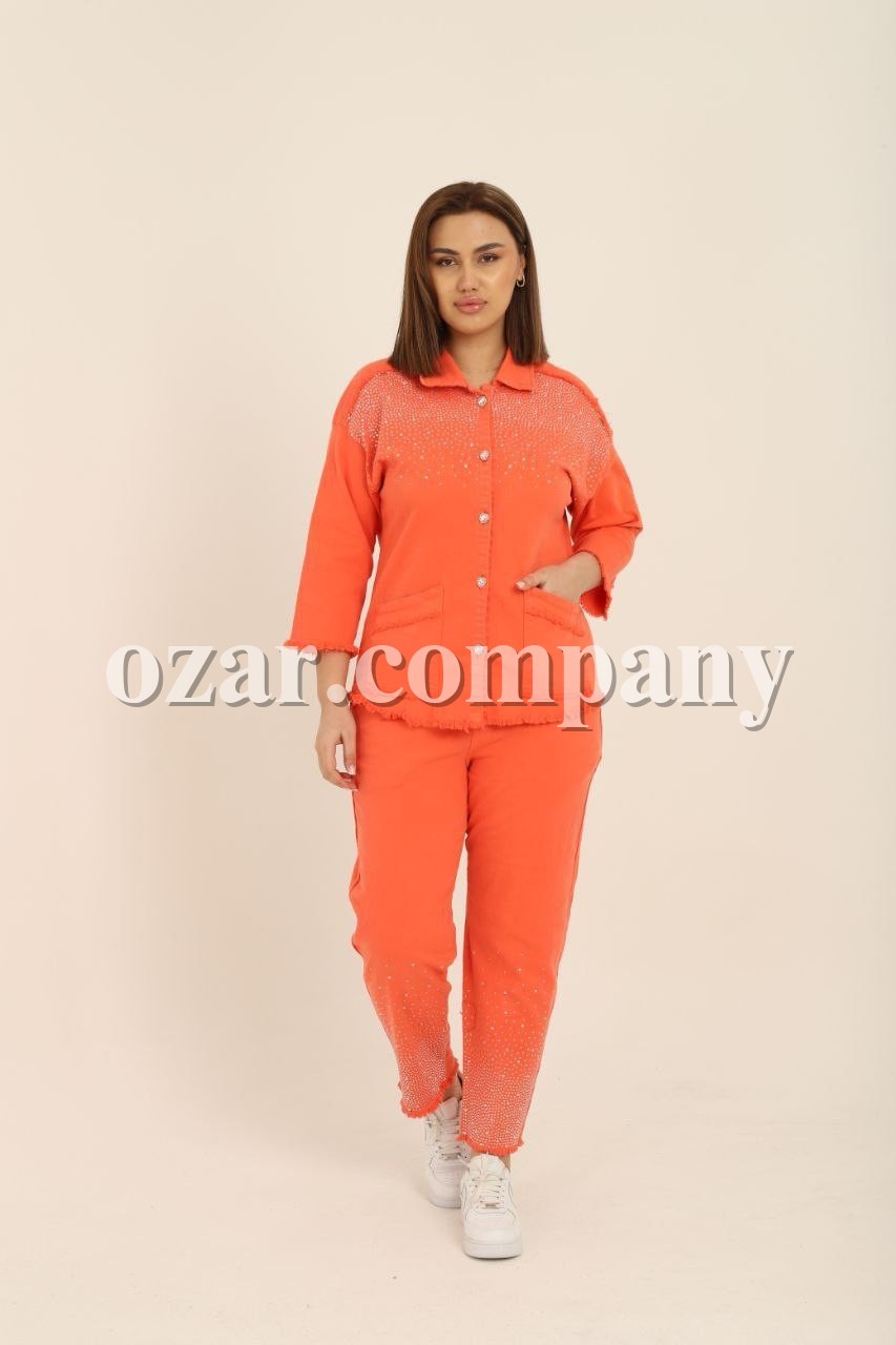 Женский Джинсовый Костюм Selly (Большие размеры) 