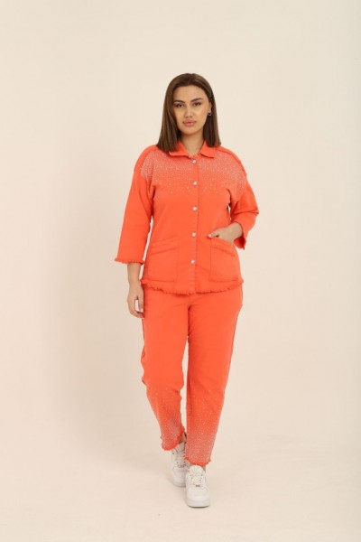 Женский Джинсовый Костюм Selly (Большие размеры) 