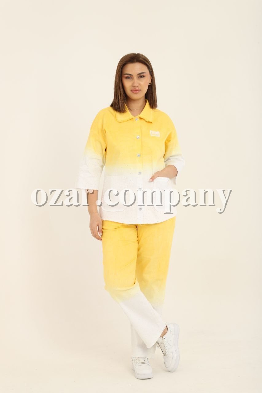 Женский Джинсовый Костюм Selly (Большие размеры) 