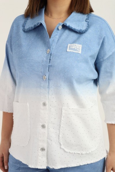 Женский Джинсовый Костюм Selly (Большие размеры) 