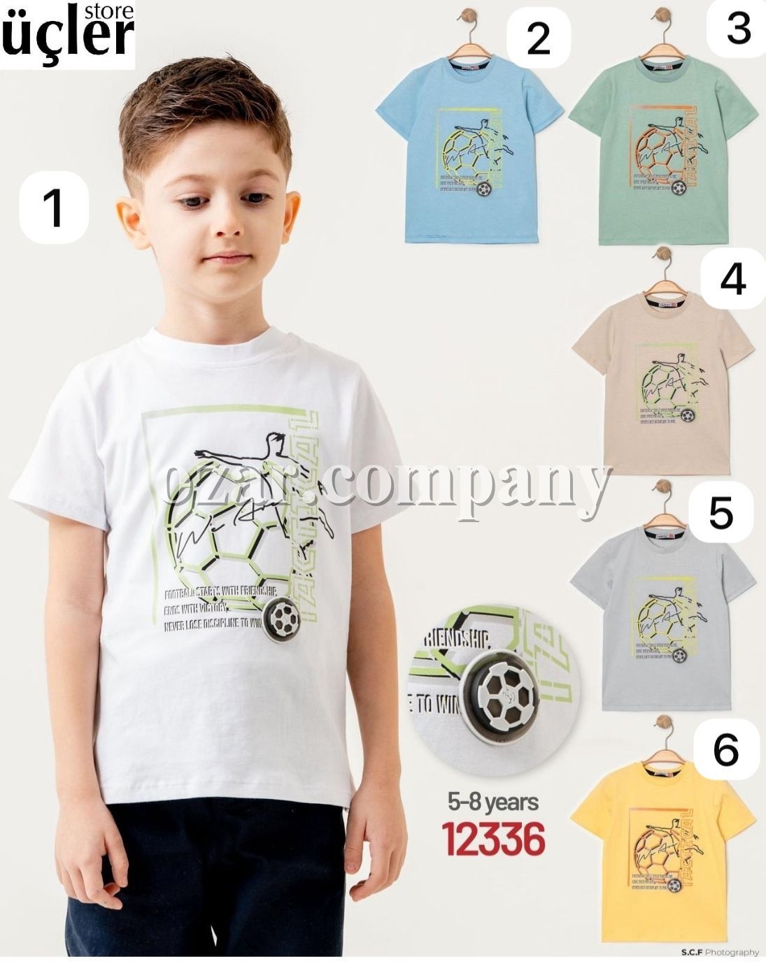 Футболка Для Мальчика Haknur (5-6-7-8лет) 