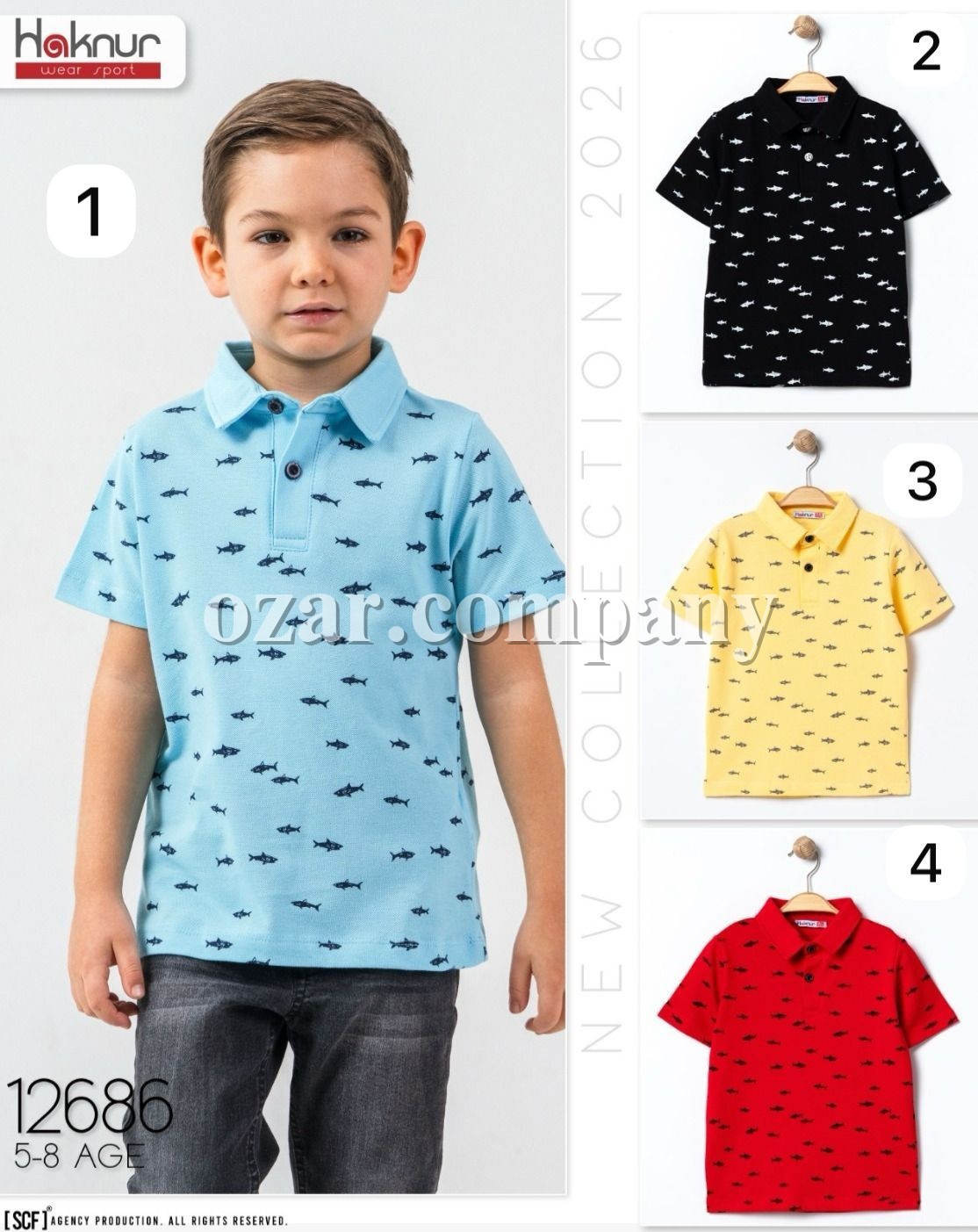 Футболка Для Мальчика Haknur (5-6-7-8лет) 