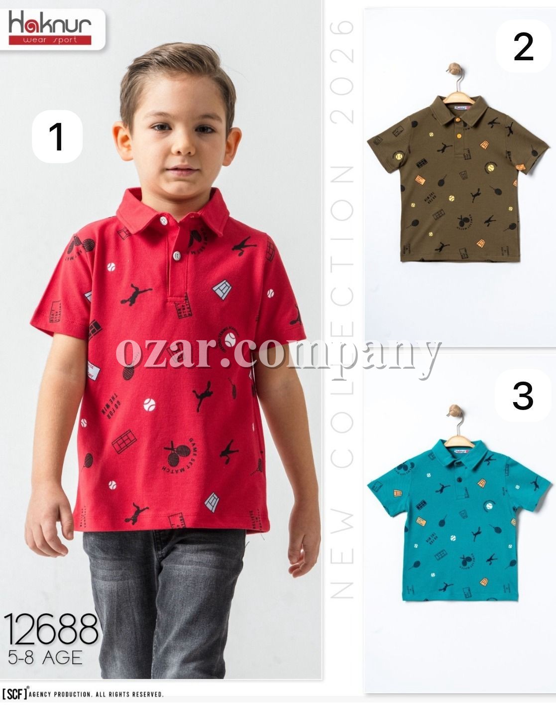 Футболка Для Мальчика Haknur (5-6-7-8лет) 