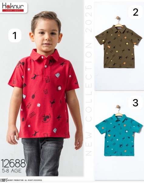 Футболка Для Мальчика Haknur (5-6-7-8лет) 