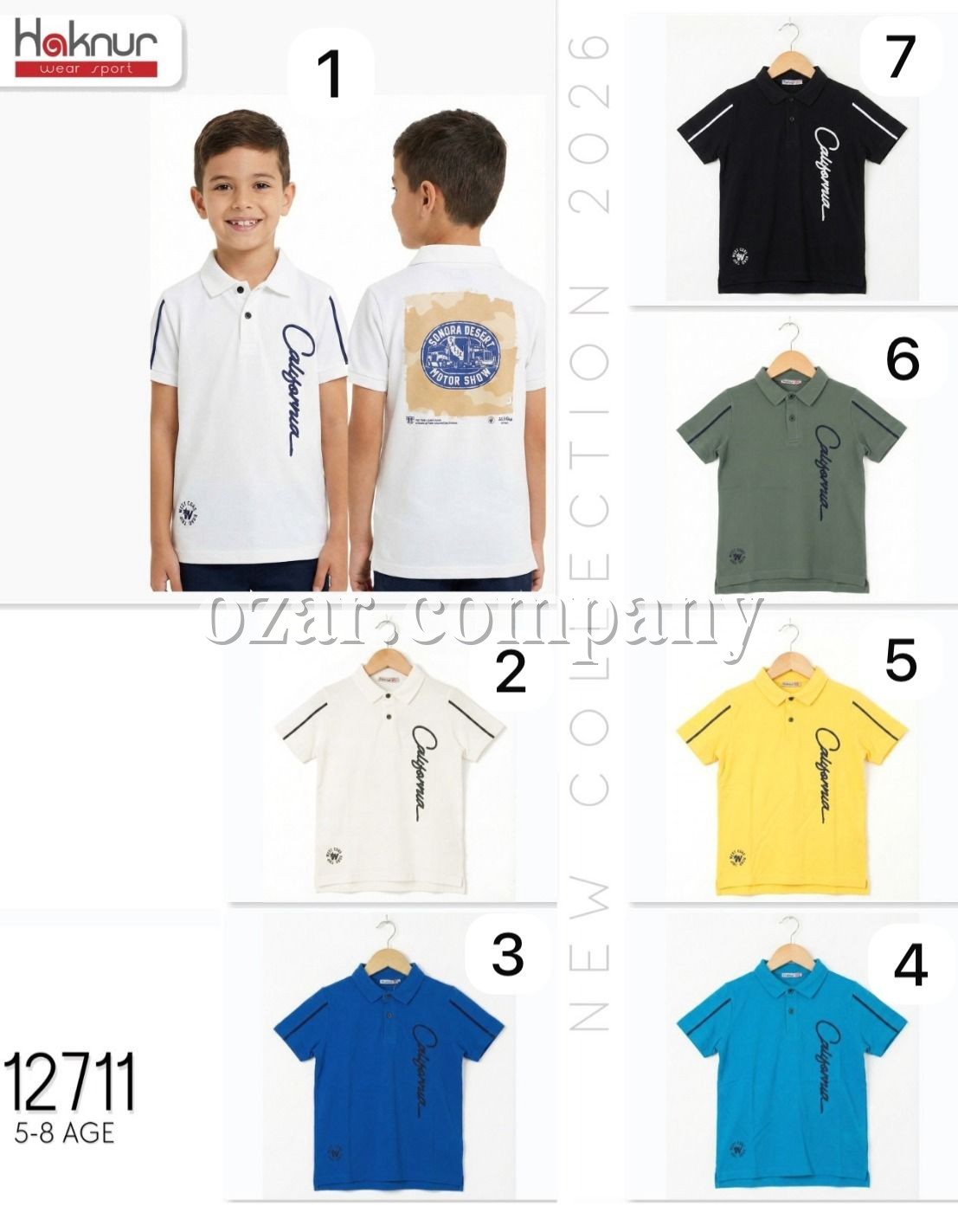 Футболка Для Мальчика Haknur (5-6-7-8лет) 