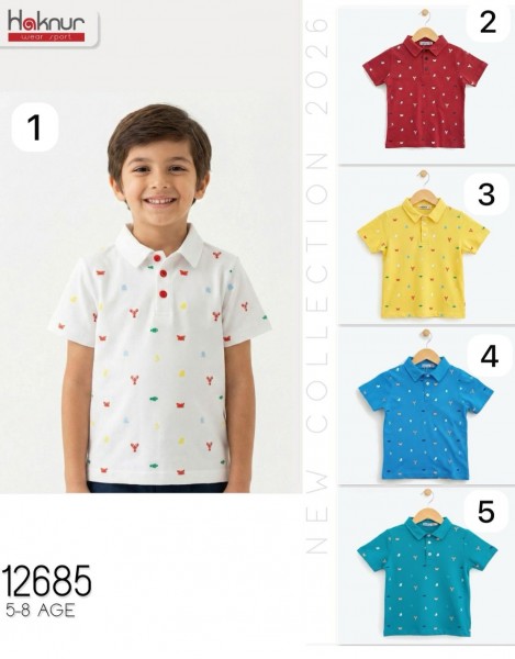 Футболка Для Мальчика Haknur (5-6-7-8лет) 