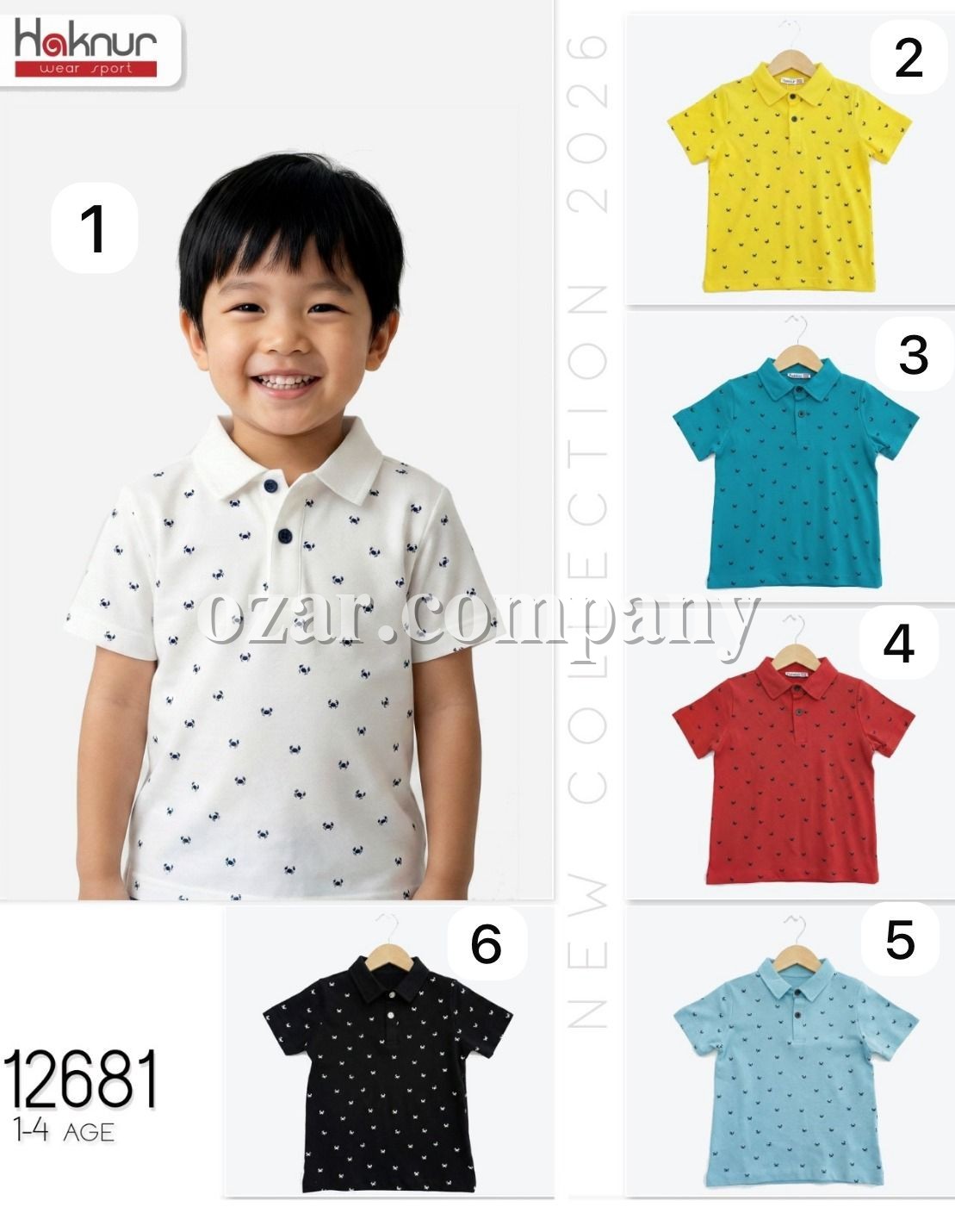 Футболка Для Мальчика Haknur (1-2-3-4лет) 