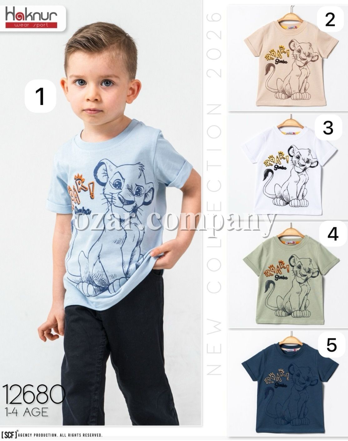 Футболка Для Мальчика Haknur (1-2-3-4лет) 