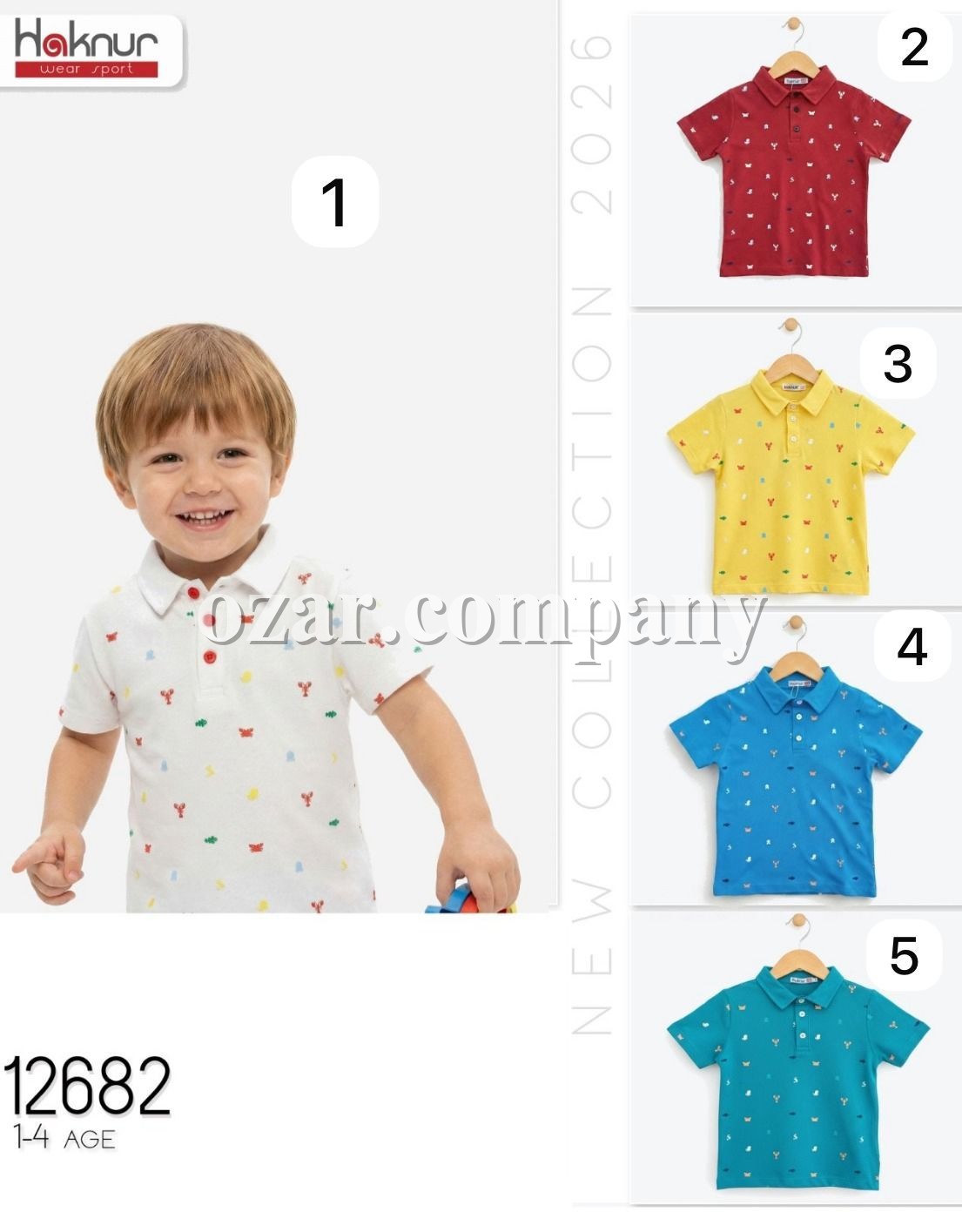 Футболка Для Мальчика Haknur (1-2-3-4лет) 