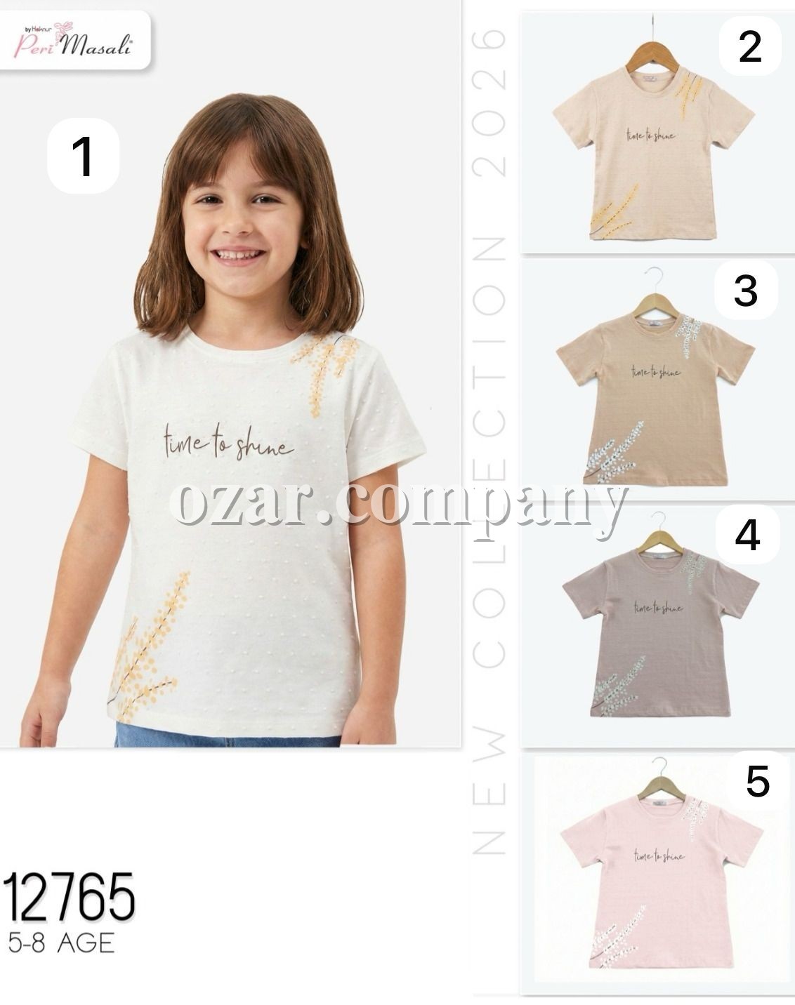 Футболка Для Девочки Peri Masali (5-6-7-8лет) 