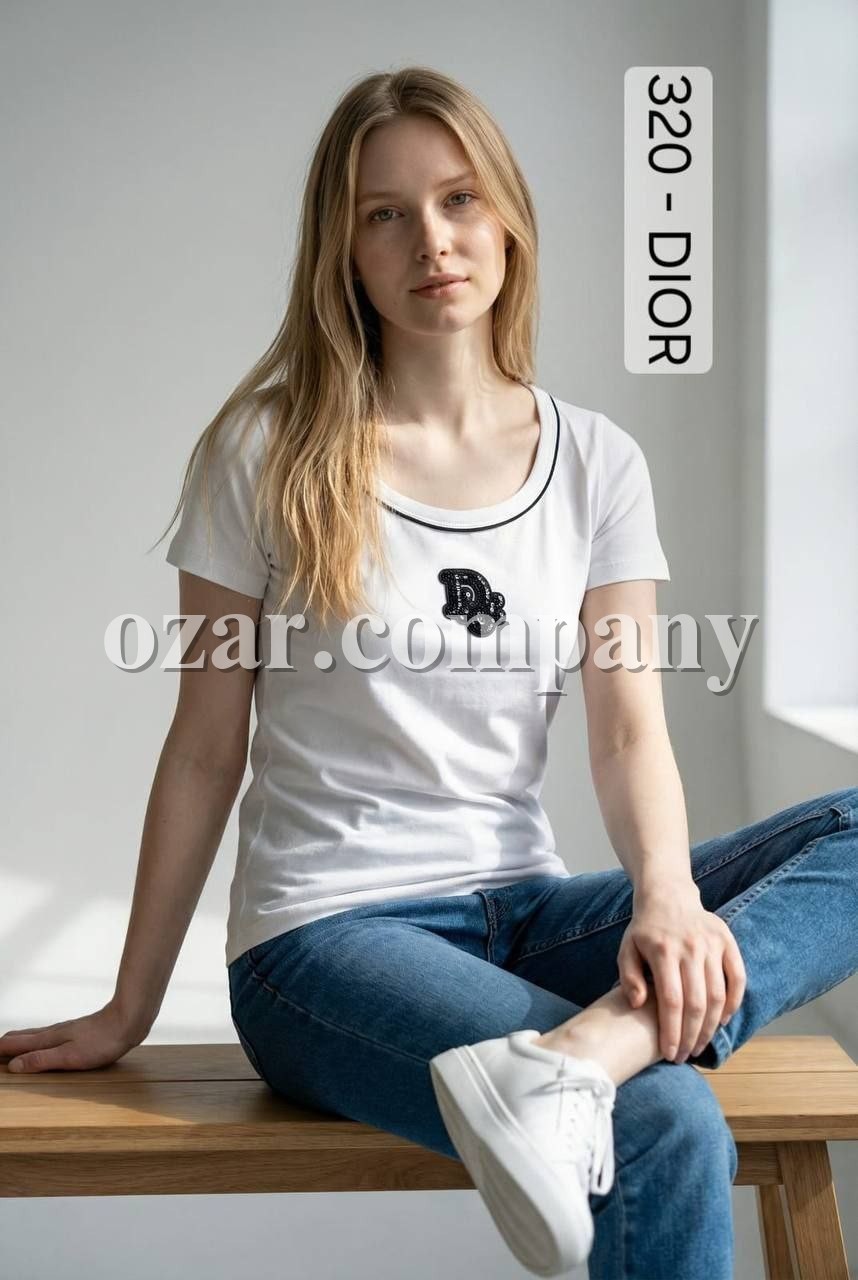Женская Футболка Dior