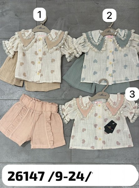 Муслиновый Костюм Для Девочки Misse (9-12-18-24мес.)