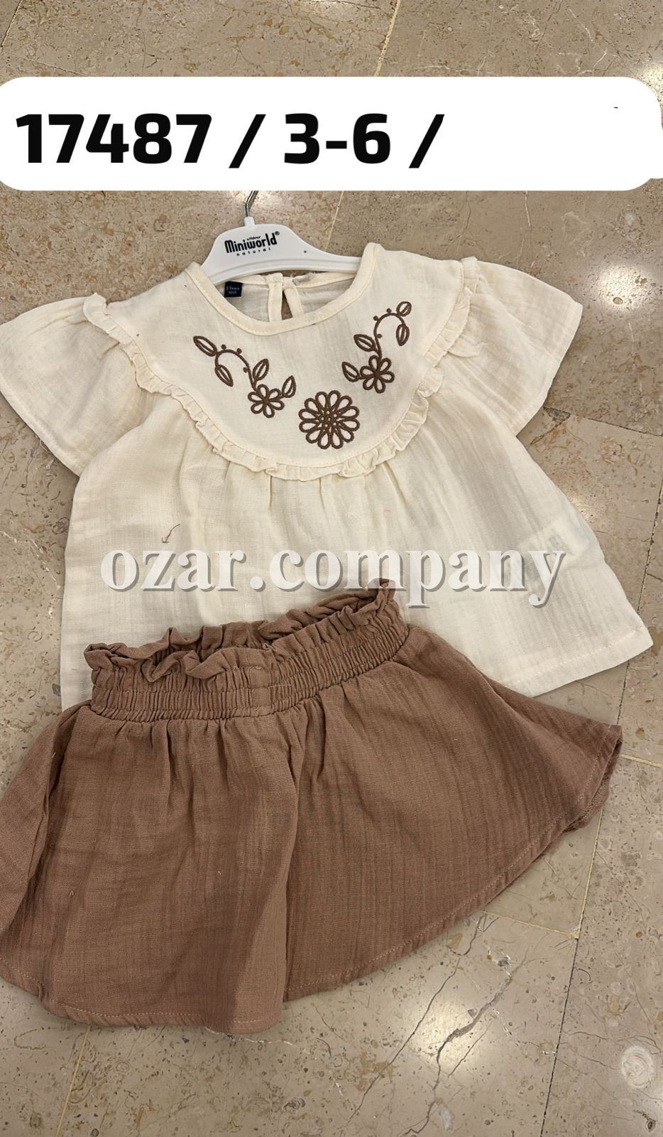 Муслиновый Костюм Для Девочки Miniworld (3-4-5-6лет) 