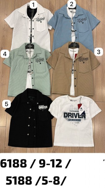 Комплект Рубашка Футболка Для Мальчика Survivor (5-6-7-8лет) 