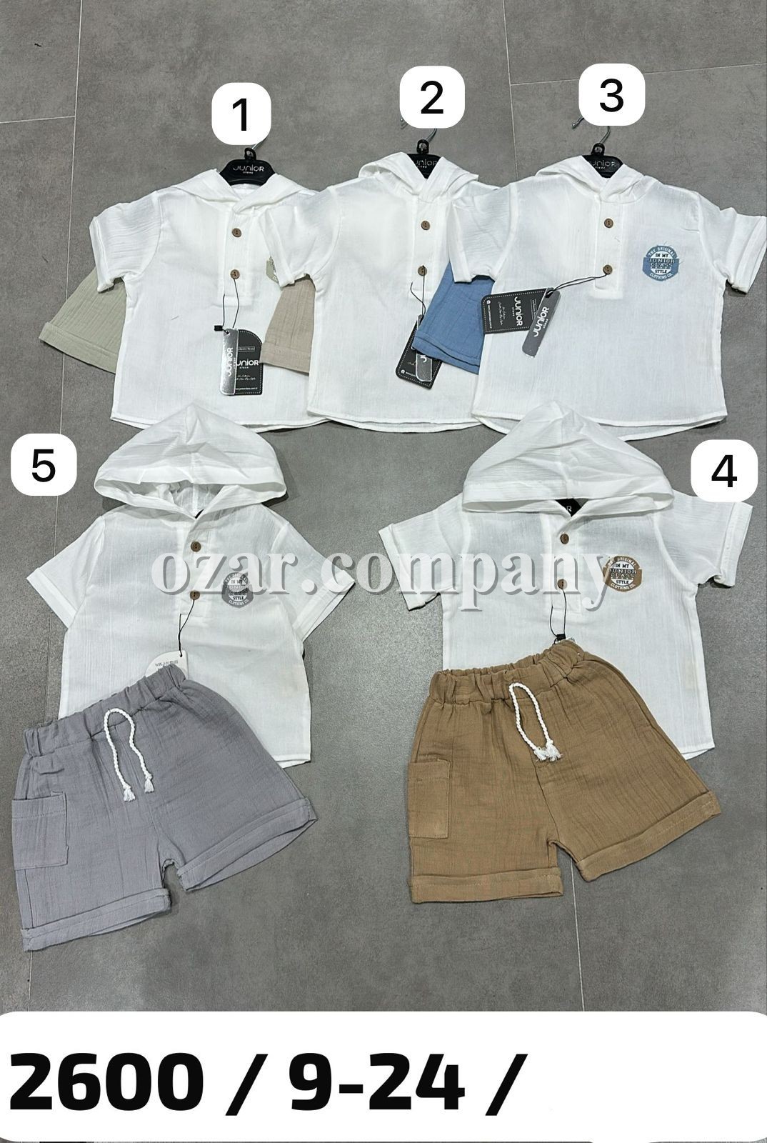 Муслиновый Костюм Для Мальчика Junior Class (9-12-18-24мес.)