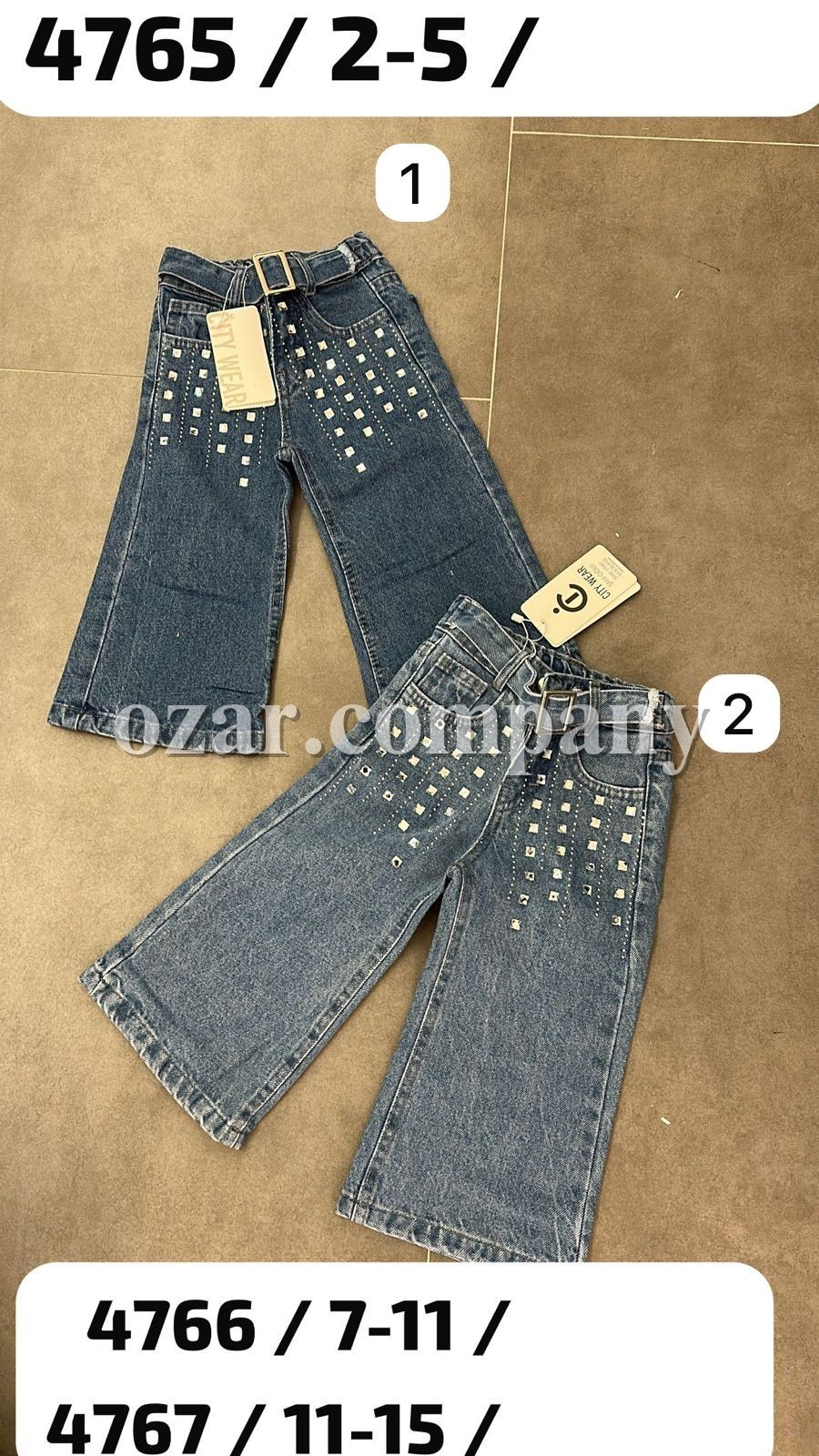 Джинсы Для Девочки City Wear (2-3-4-5лет)