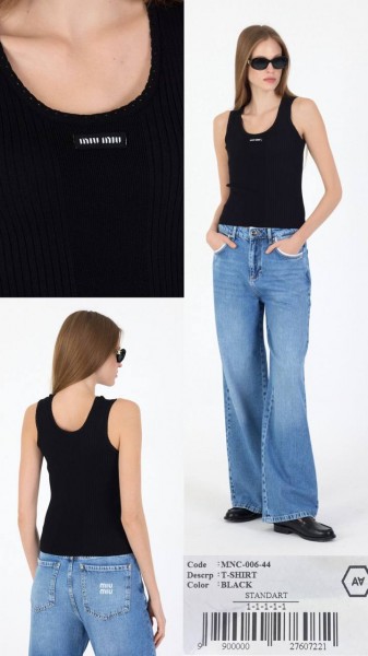 Женская Трикотажная Mайка A.M.N.